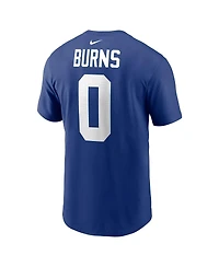 Nike Men's Brian Burns Royal New York Giants Player Name Number T-Shirt