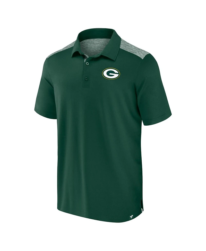 Fanatics Men's Green Green Bay Packers Long Shot Polo Shirt