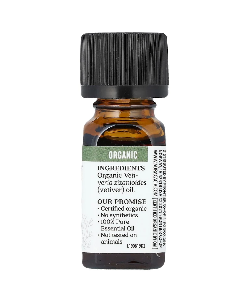 Aura Cacia Organic Pure Essential Oil Vetiver