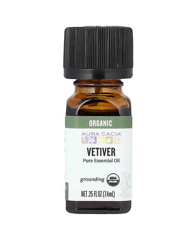 Aura Cacia Organic Pure Essential Oil Vetiver