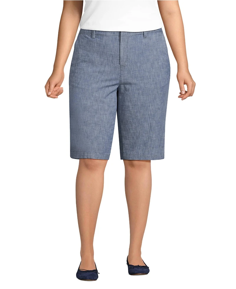 Lands' End Women's Classic 12" Chambray Shorts