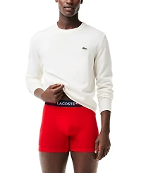 Lacoste Men's 3-Pack Regular-Fit Stretch French Flag Boxer Briefs