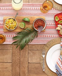 Design Imports Braided Stripe Table Runner, 15x72 Inches