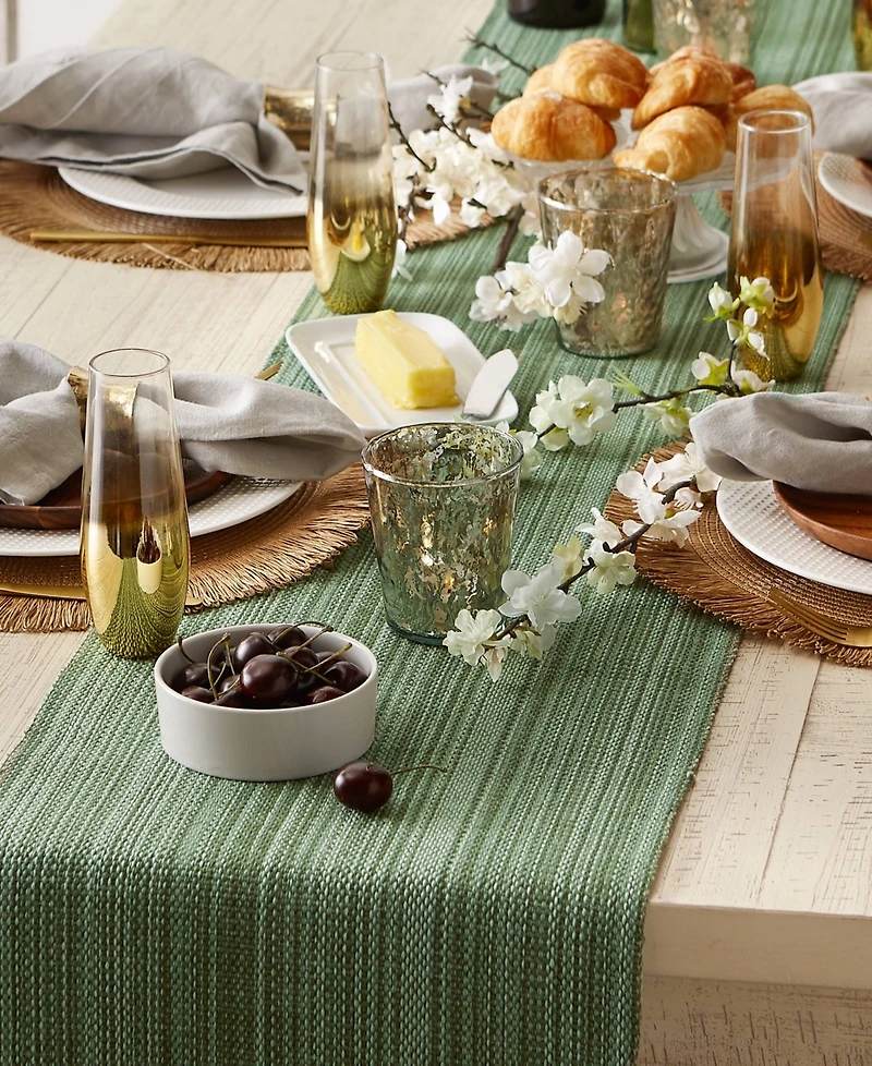 Design Imports Variegated Fringe Table Runner