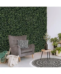 Slickblue 12 Pieces Artificial Peanut Leaf Hedges Panels