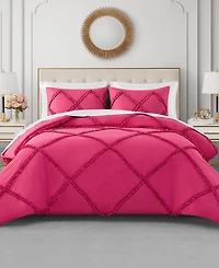 Juicy Couture Diamond Ruffle Piece Reversible Comforter Set