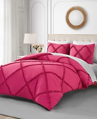 Juicy Couture Diamond Ruffle Piece Reversible Comforter Set