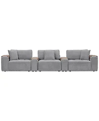 Nycolle 5-Pc. Modular Fabric Sectional with 2 Consoles, Created for Macy's
