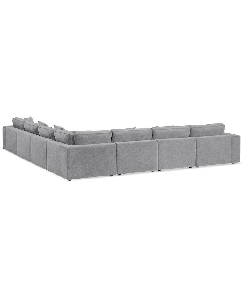 Nycolle -Pc. Modular Fabric L-Shape Sectional