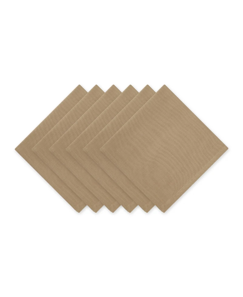 Design Imports Solid Napkin Set of 6
