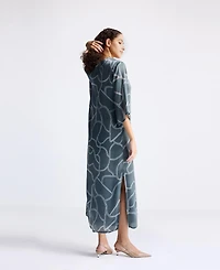 Reistor Women's Maxi Dress with Side Slits Mosaic