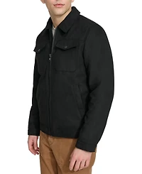 Tommy Hilfiger Men's Faux Suede Trucker Jacket