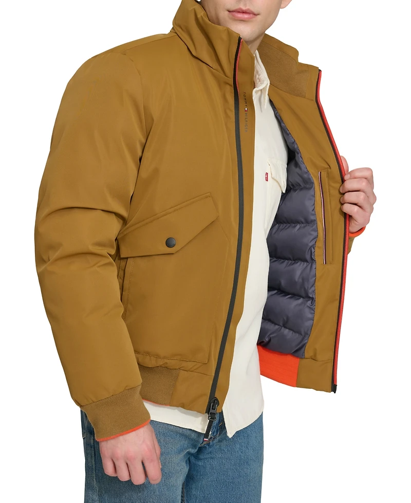 Tommy Hilfiger Men's Flex Performance Zip-Front Bomber Jacket
