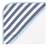 Hudson Baby Boys Plush Cotton Blend Hooded Bath Towel