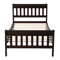 Streamdale Twin Platform Bed Frame with Headboard and Footboard