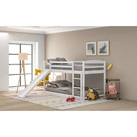 Streamdale Twin Over Bunk Bed With Convertible Slide And Ladder