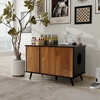Streamdale Furniture Cat Litter Box Furniture, Enclosed and Stylish