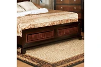 Streamdale Furniture Acacia Walnut Transitional Queen Bed