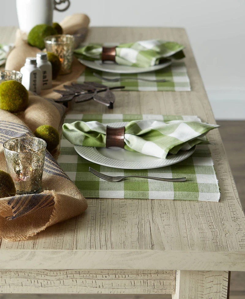 Design Imports Buffalo Check Napkin Set of 6