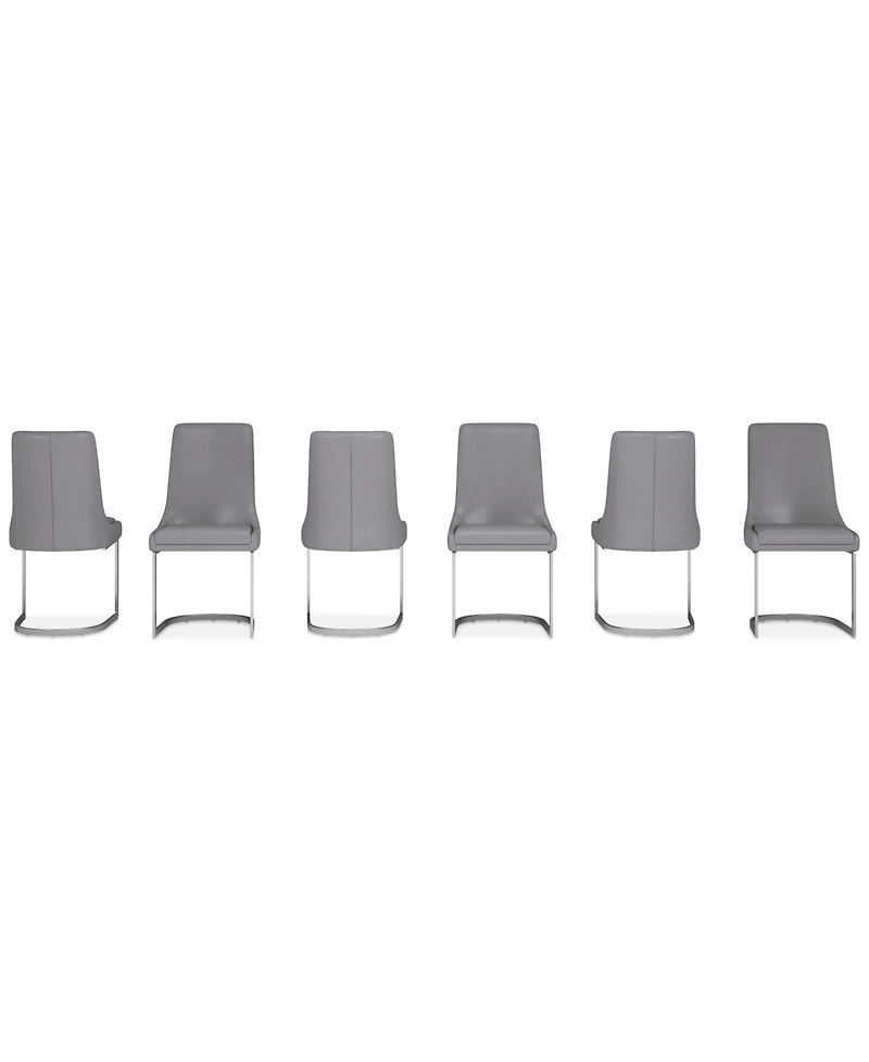 Tivie 6 Pc Dining Chair Set, Created for Macy's