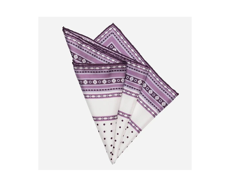 Elizabetta Men's Pois - Silk Pocket Square for Men