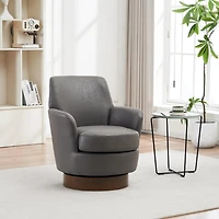 Streamdale Modern Swivel Office Chair with Cushion & Height Adjustment