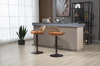 Streamdale Adjustable Bar Stools Set with Footrest