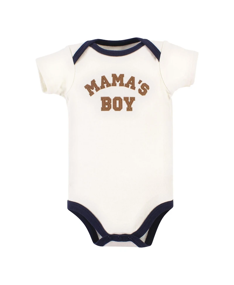 Hudson Baby Boys Essential Cotton Bodysuits 5-Piece Set