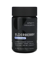 Sports Research Elderberry Complex, 60 Veggie Capsules, Dietary Supplements
