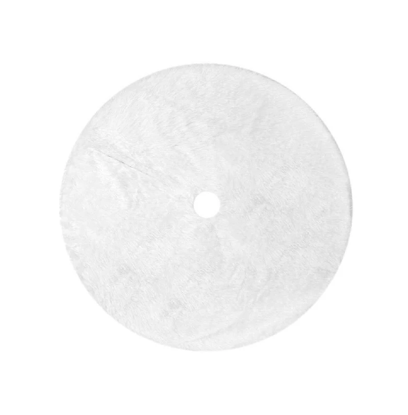 Cowin 48inch Faux Fur Christmas Tree Skirt
