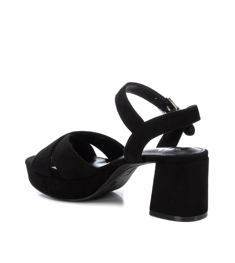 Women's Suede Heeled Platform Sandals By Xti