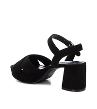Women's Suede Heeled Platform Sandals By Xti