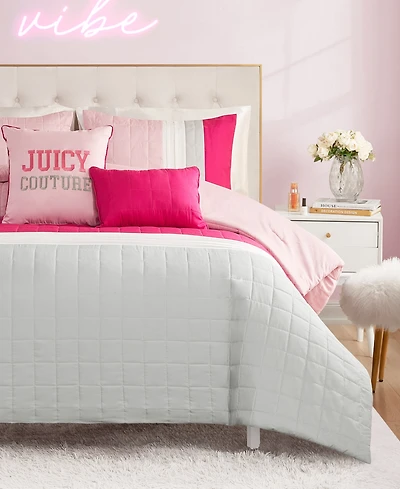 Juicy Couture Color Block Stripe 5-Pc. Comforter Set