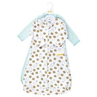 Hudson Baby Boys Unisex Cotton Full-Body Slumber Sack with Long Sleeves