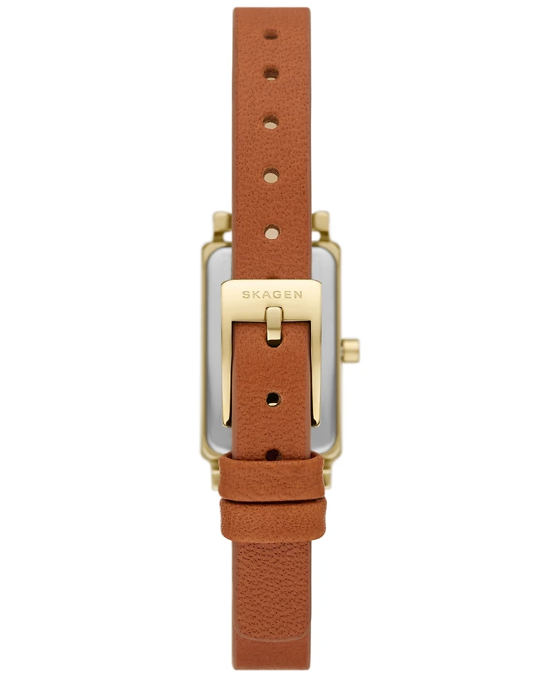 Skagen Women's Hagen Micro Two Hand Brown Pro-Planet Leather 30mm