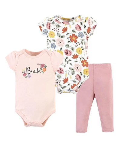 Hudson Baby Girls 2 Bodysuits and Pant