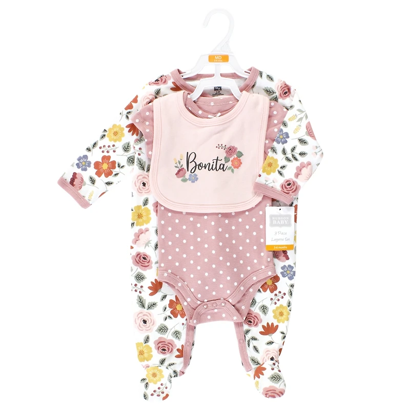 Hudson Baby Baby Boys Hudson Unisex Cotton Outfit Collection with Bodysuit & Bandana Bibs