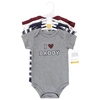 Hudson Baby Boys Essential Cotton Bodysuits 5-Piece Set