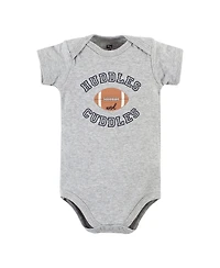 Hudson Baby Boys Multipack of 5 Comfortable Cotton Bodysuits