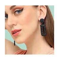 Sohi Women's Corroded Drop Earrings