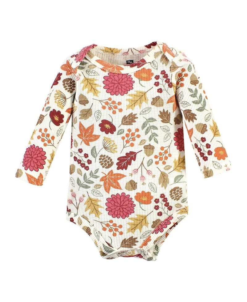 Hudson Baby Girls Thermal Long Sleeve Bodysuits