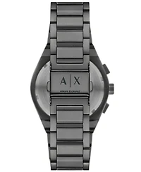 A|X Armani Exchange Men's Quartz Chronograph Gunmetal Stainless Steel 42MM