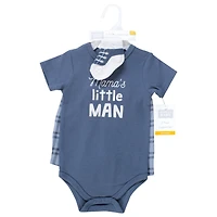 Hudson Baby Boys Bodysuit Outfit with Shorts and Socks