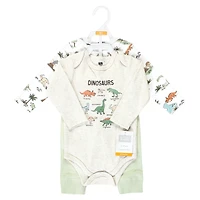 Hudson Baby Boys Unisex L and S, S Bodysuit Pant