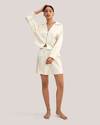 Lilysilk Women's Osmanthus Silk Pullover Pajama Short Set