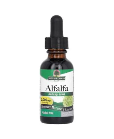 Natures Answer Alfalfa Alcohol Free 2 000 Mg 1 Fl Oz 30 Ml