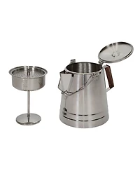 Stansport Stainless Steel Percolator Coffee Pot 28 Cups