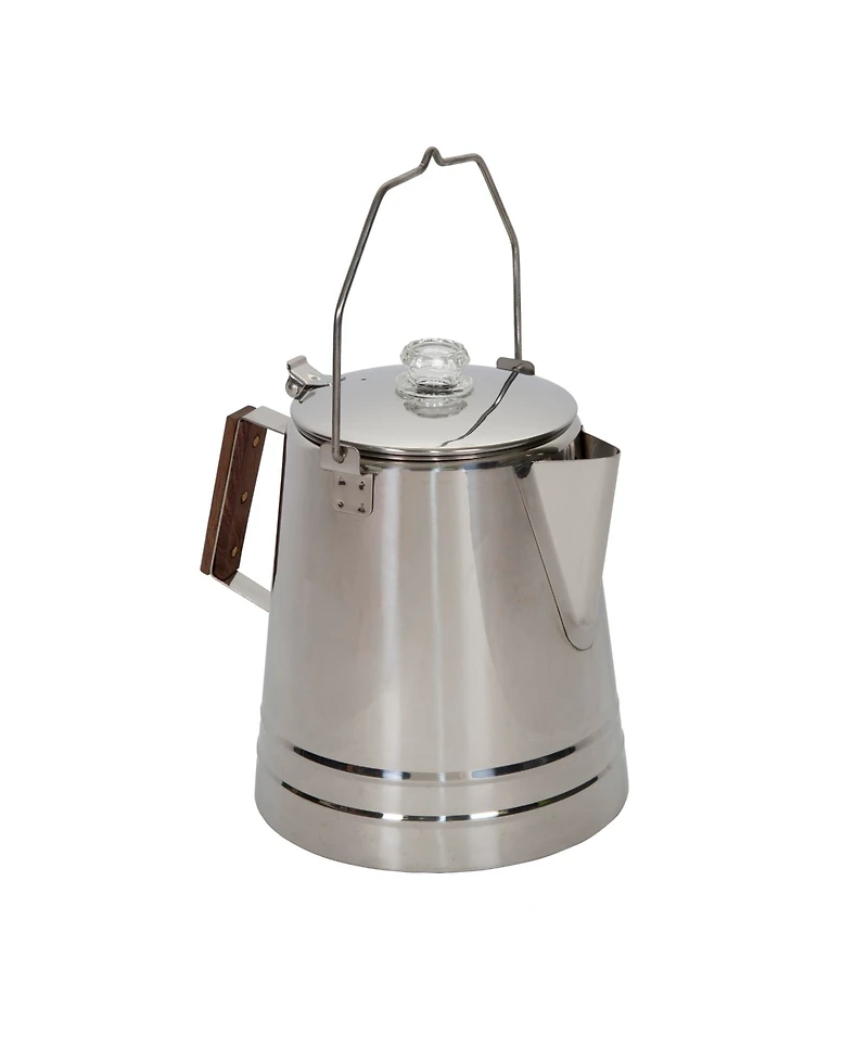 Stansport Stainless Steel Percolator Coffee Pot 28 Cups