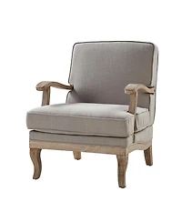 Rinaldo Wooden Upholstered Armchair with Legs