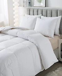 Royal Velvet Light Weight White Goose Nano Down and Feather Blend Comforter, Queen